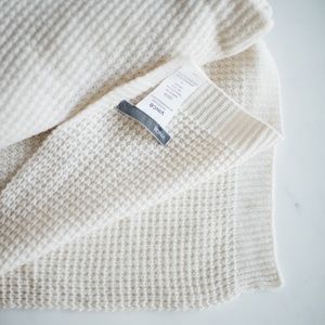 VINCE Oversized Wool-Cashmere Knit Scarf